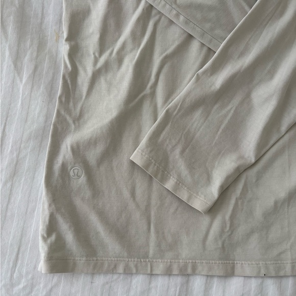 lululemon athletica Men's Long Sleeve Shirt in Cream - Picture 5 of 5